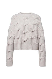 Strickpullover MALESE aus Schurwolle - 1823 - Beige