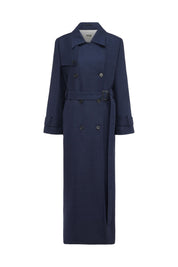 Trenchcoat ALVINGTON aus Schurwolle - 3000 - Blau