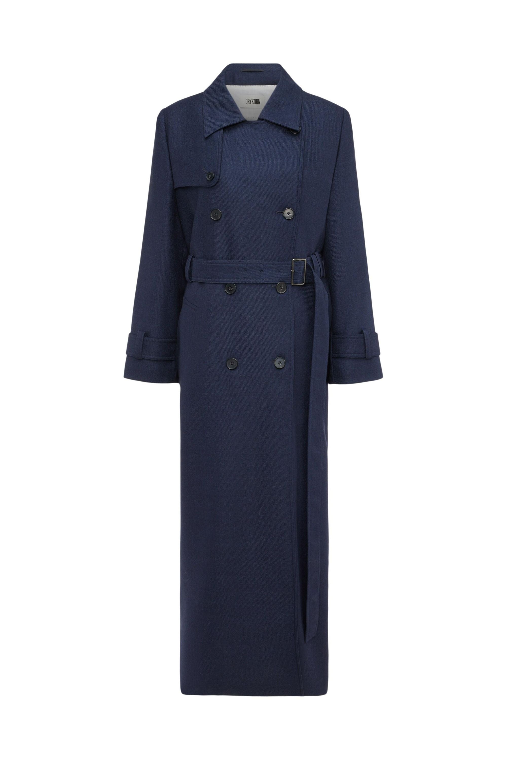 Trenchcoat ALVINGTON aus Schurwolle - 3000 - Blau