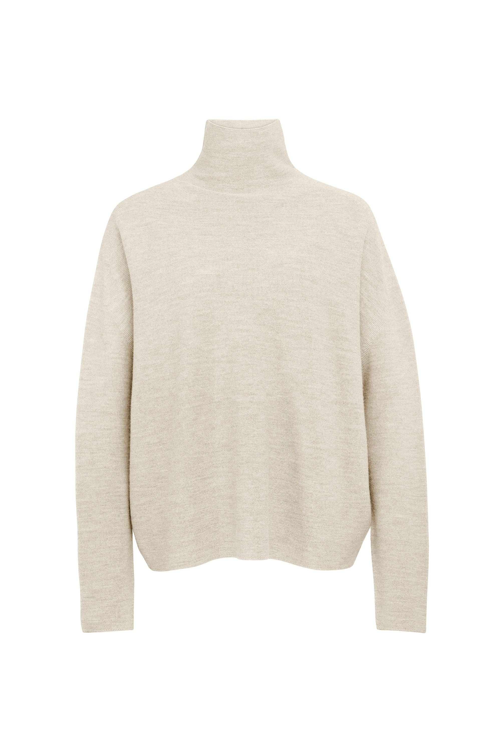 Strickpullover aus Schurwolle - 1823 - Beige