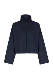 Sweatshirtjacke ELSTOW mit Stehkragen - 3000 - Blau