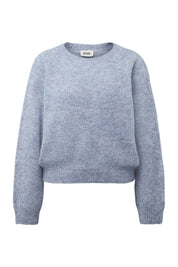 Strickpullover PEMIRI aus Alpaka - 3905 - Blau