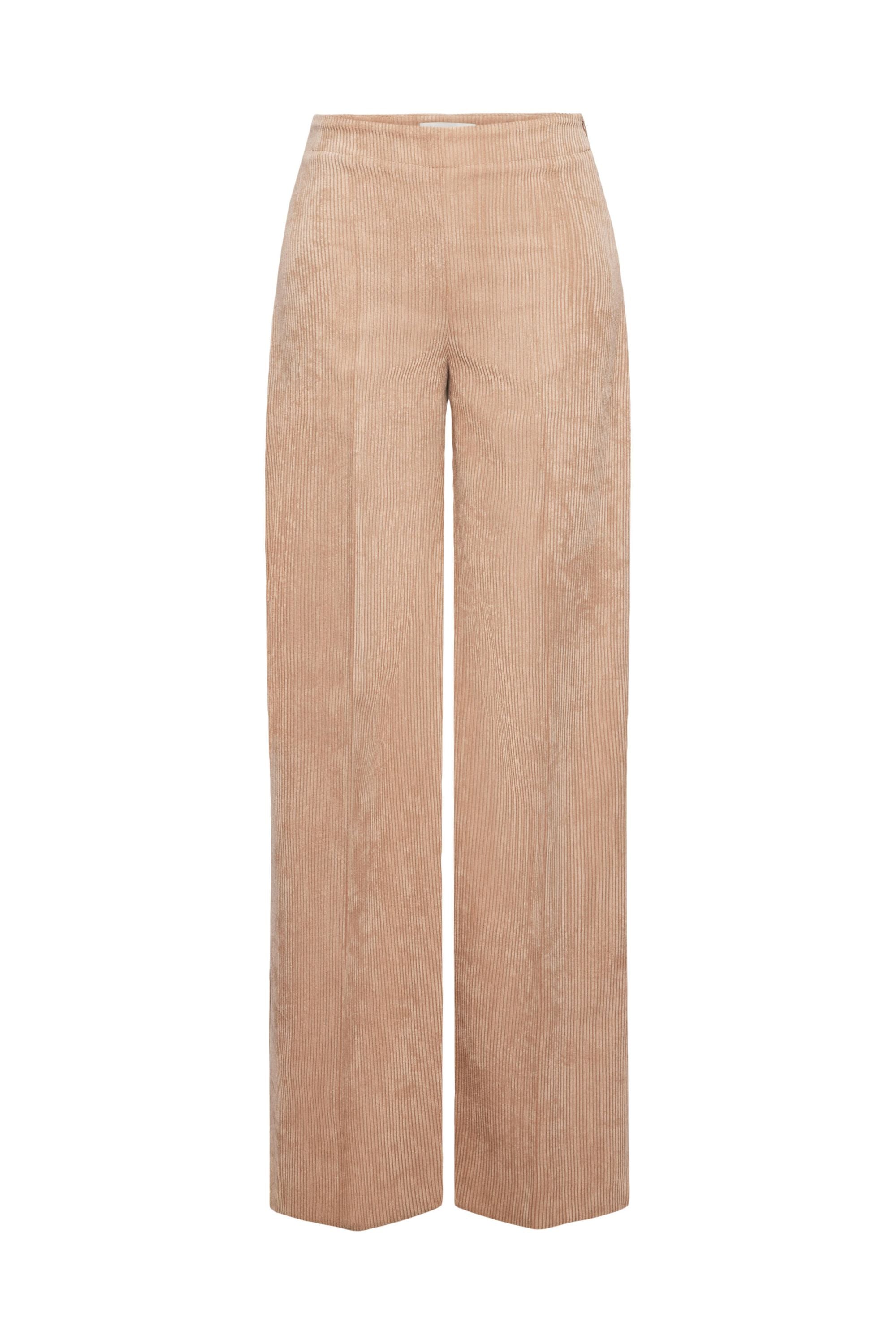 Ripp-Hose mit weitem Bein - 4802 - Braun