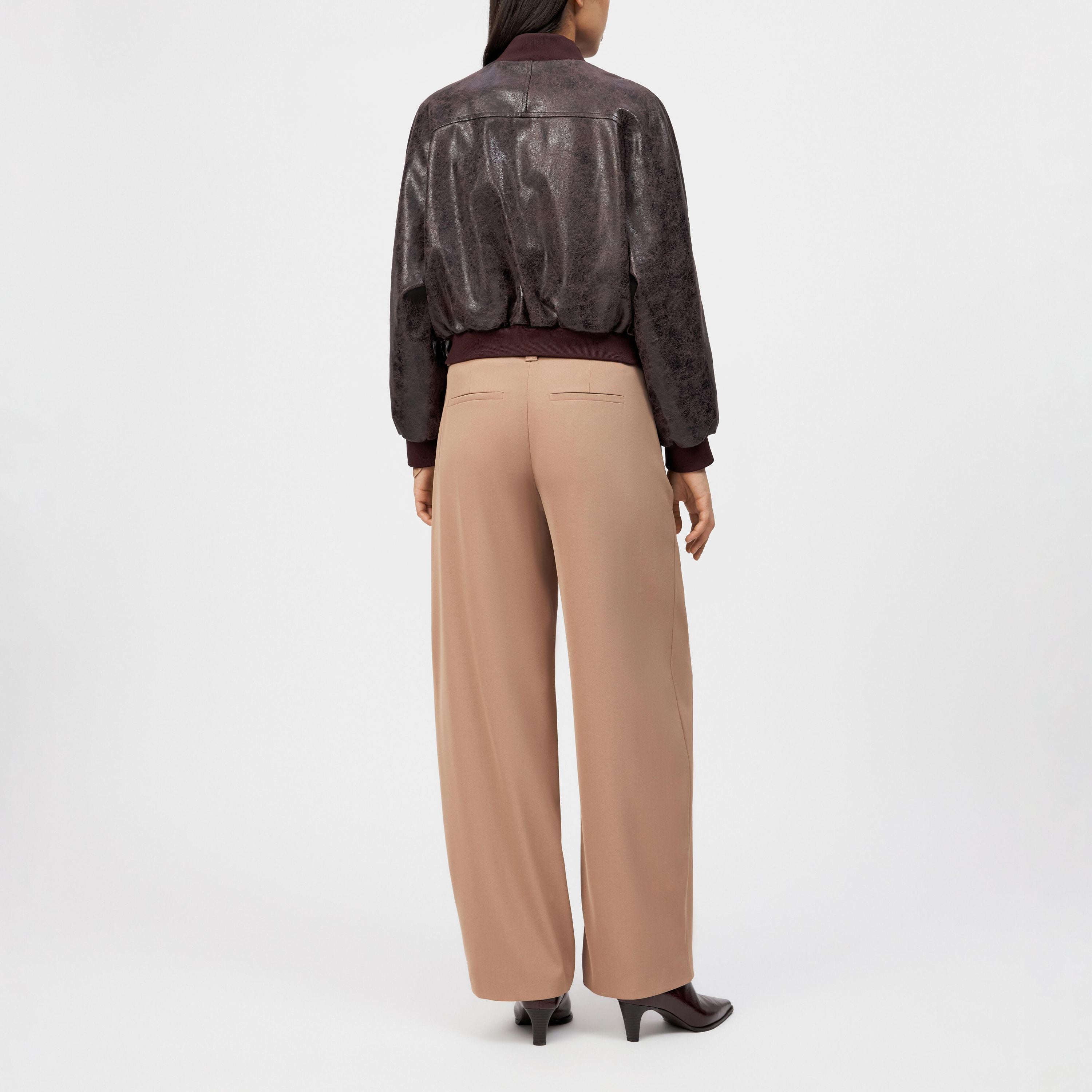 Bomberjacke MARHAM in Lederoptik - 5011 - Braun