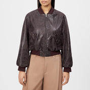 Bomberjacke MARHAM in Lederoptik - 5011 - Braun