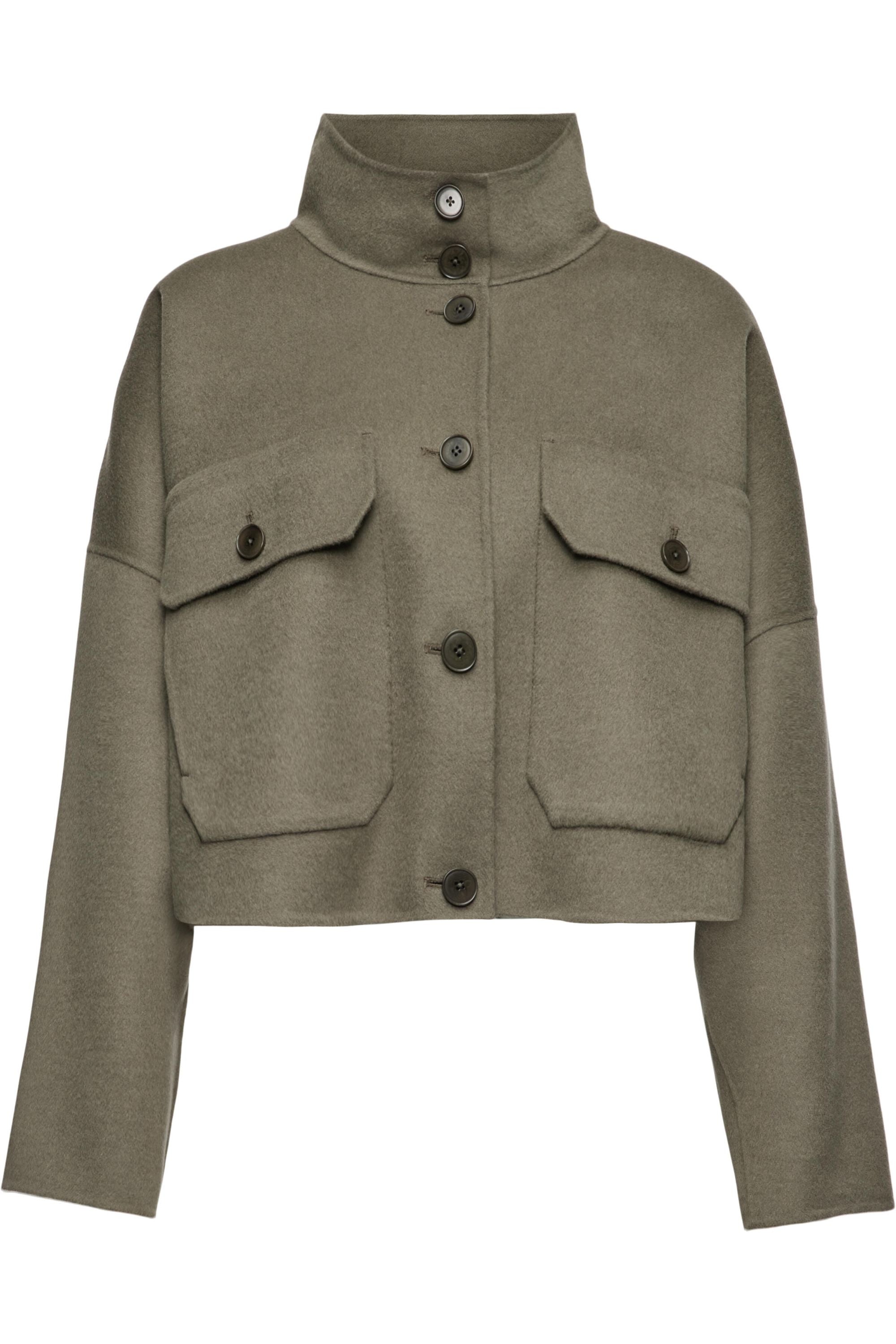 Wolljacke ARKLOW mit Stehkragen - 2116 - Grün