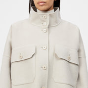 Wolljacke ARKLOW mit Stehkragen - 1823 - Beige