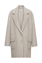 Wollmantel EVERLEY mit Reversekragen - 1823 - Beige