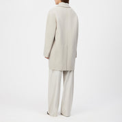 Wollmantel EVERLEY mit Reversekragen - 1823 - Beige