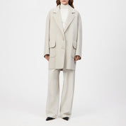 Wollmantel EVERLEY mit Reversekragen - 1823 - Beige