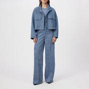 Wolljacke ARKLOW mit Stehkragen - 3611 - Blau