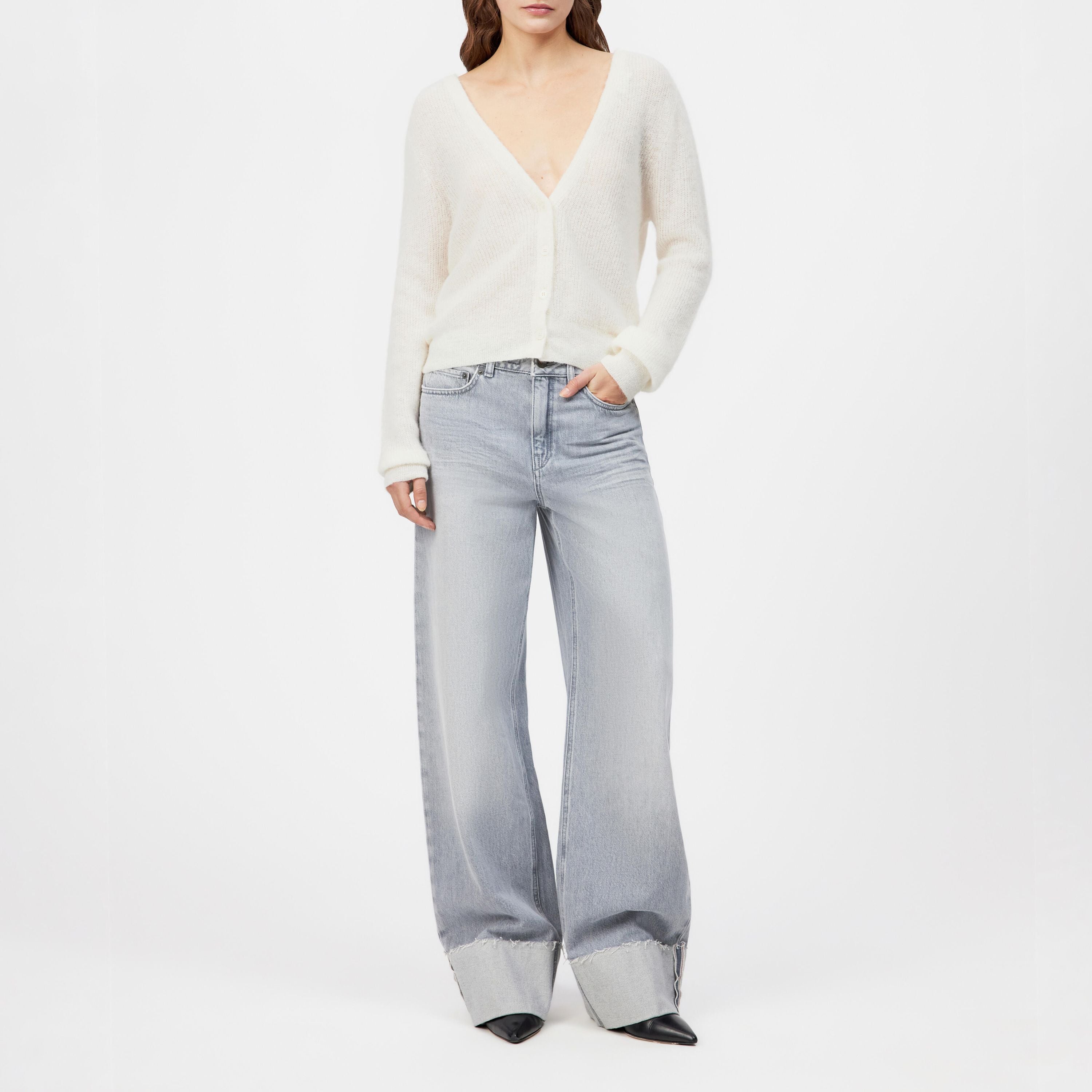 Cardigan aus Woll-Mix - 1902 - Creme