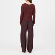 Cardigan aus Woll-Mix - 5104 - Rot