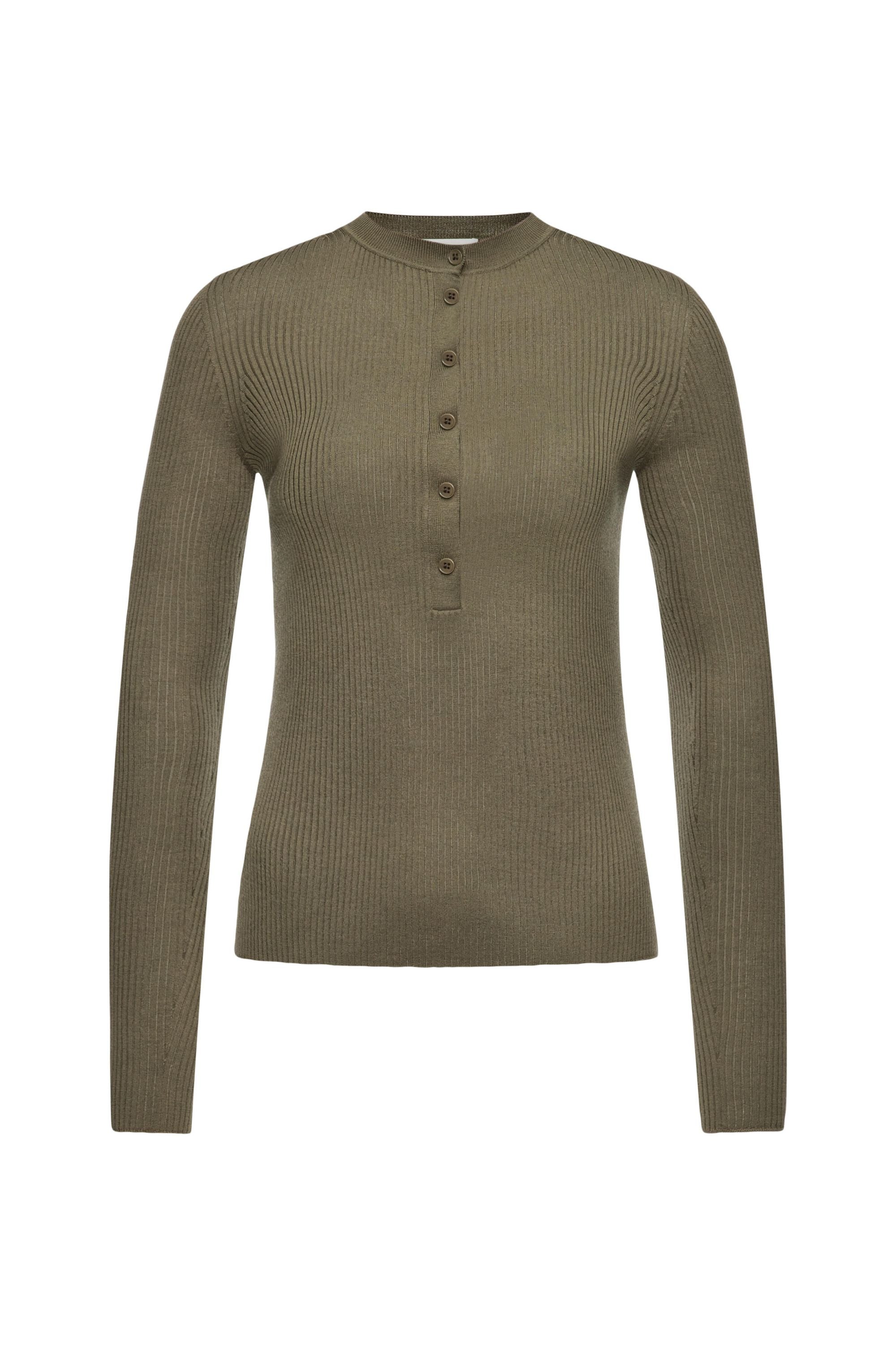 Langarmshirt PATRICJA aus Wollmix - 2116 - Grün