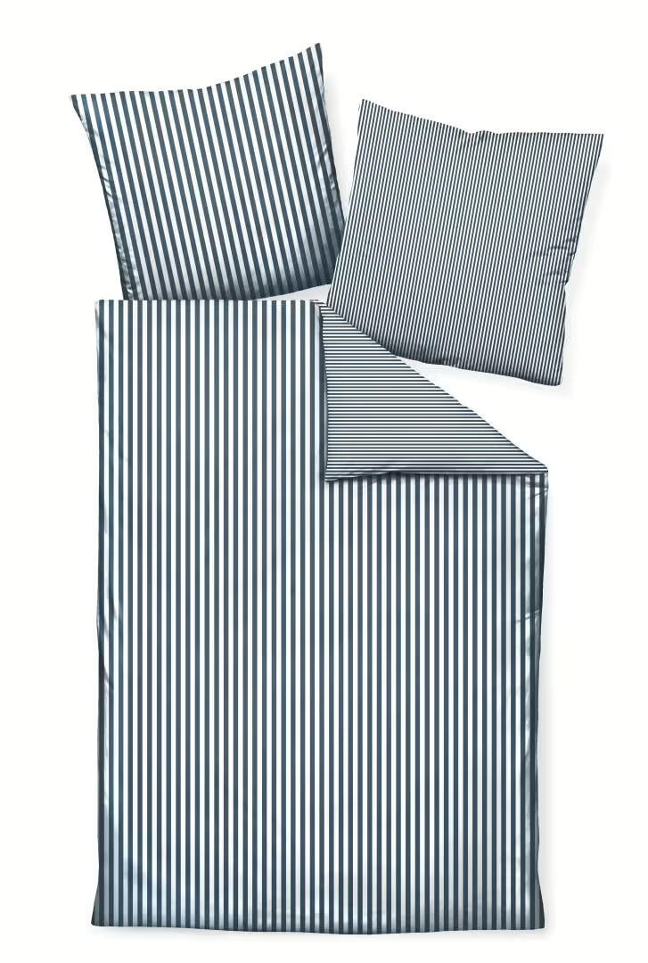 Bettbezug MODERN CLASSIC aus Baumwolle - 72-atlantik - Blau