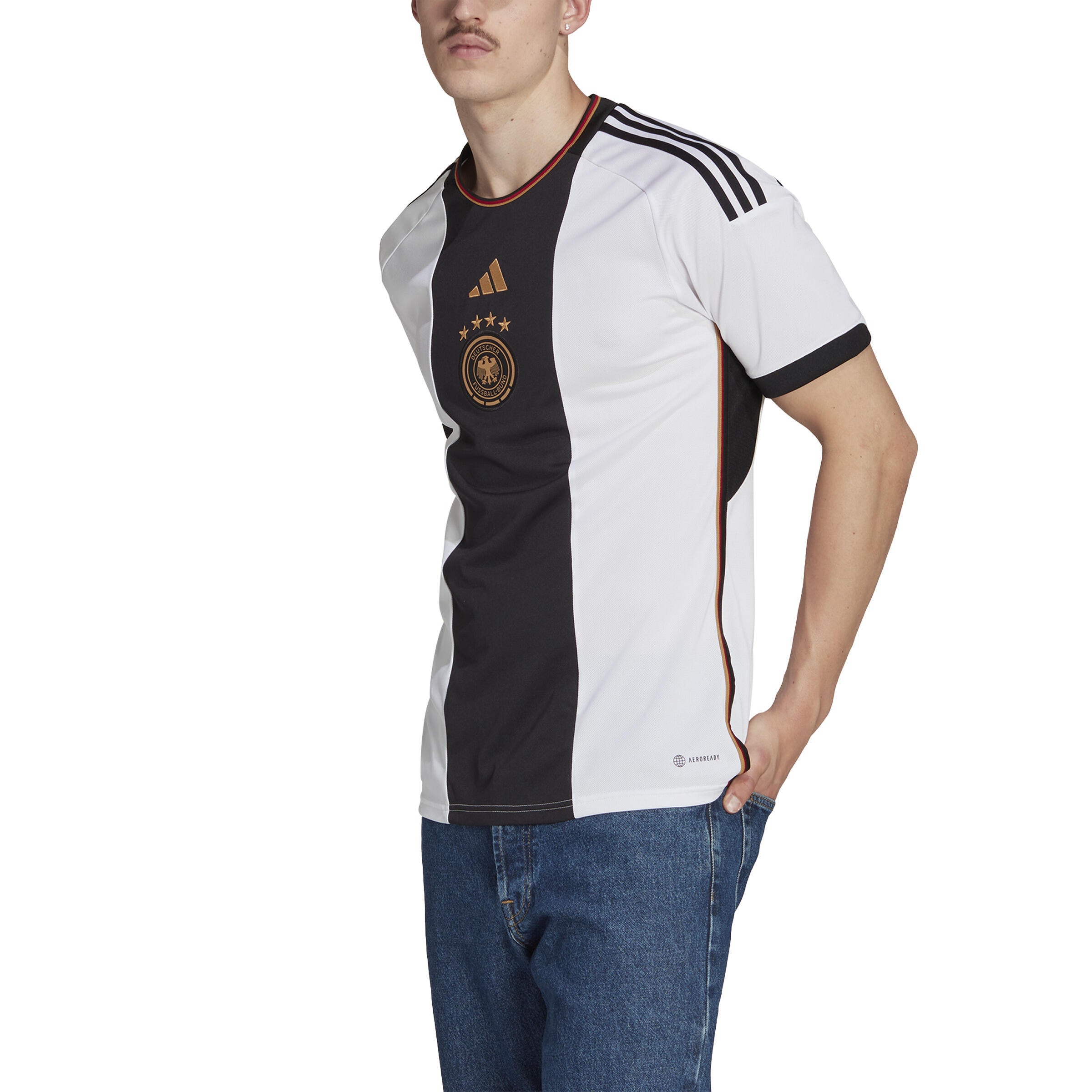 Trikot WM 2022 - WHITE - Weiß | Schwarz