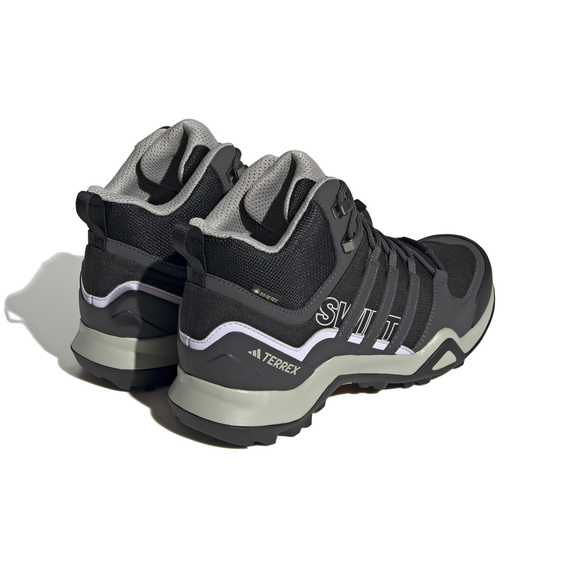 Wanderschuhe Terrex Swift R2 MID GTX - CBLACK/DGSOGR/PRPTNT - Grau | Schwarz | Violett