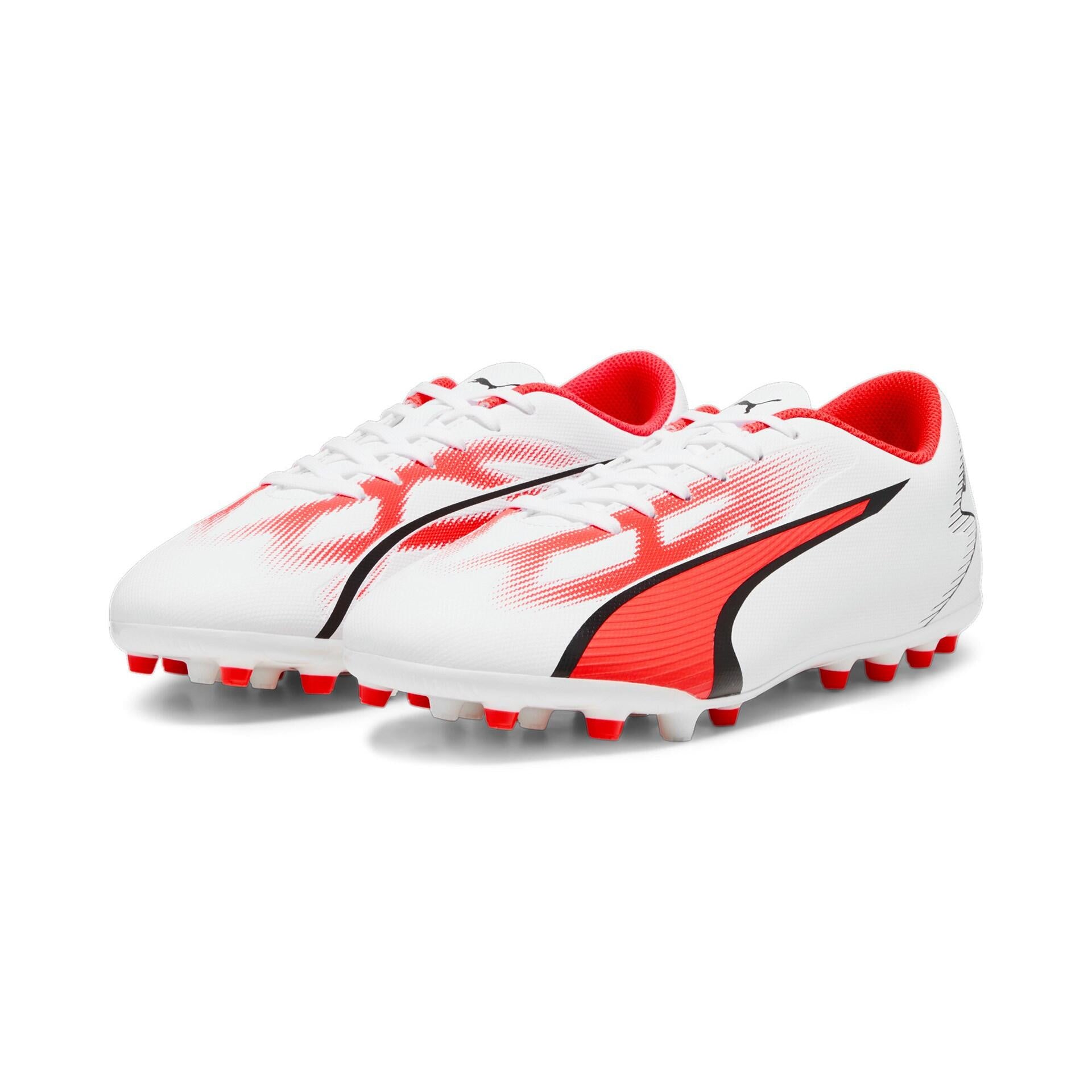 Fußballschuhe Ultra Play - 001-PUMA WHITE-PUMA BLACK-FIRE - Weiß | Rot