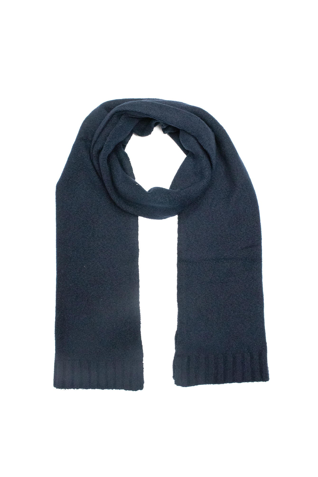 Schal ALEXIO aus Baumwollmix - 1200-navy uni - Blau