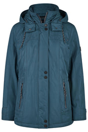 Steppjacke mit Kapuze - 850-navy - Blau