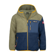 Fleecejacke Aurlandsfjord - 335-moss/mystic blue/golden ye - Grün