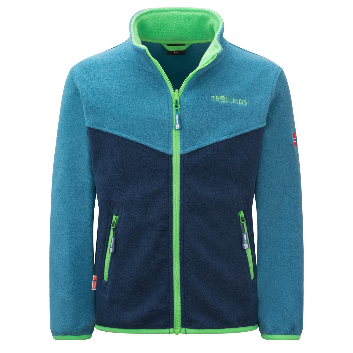 Fleecejacke Oppdal - 356-fresh green/mystic blue/da - Türkis