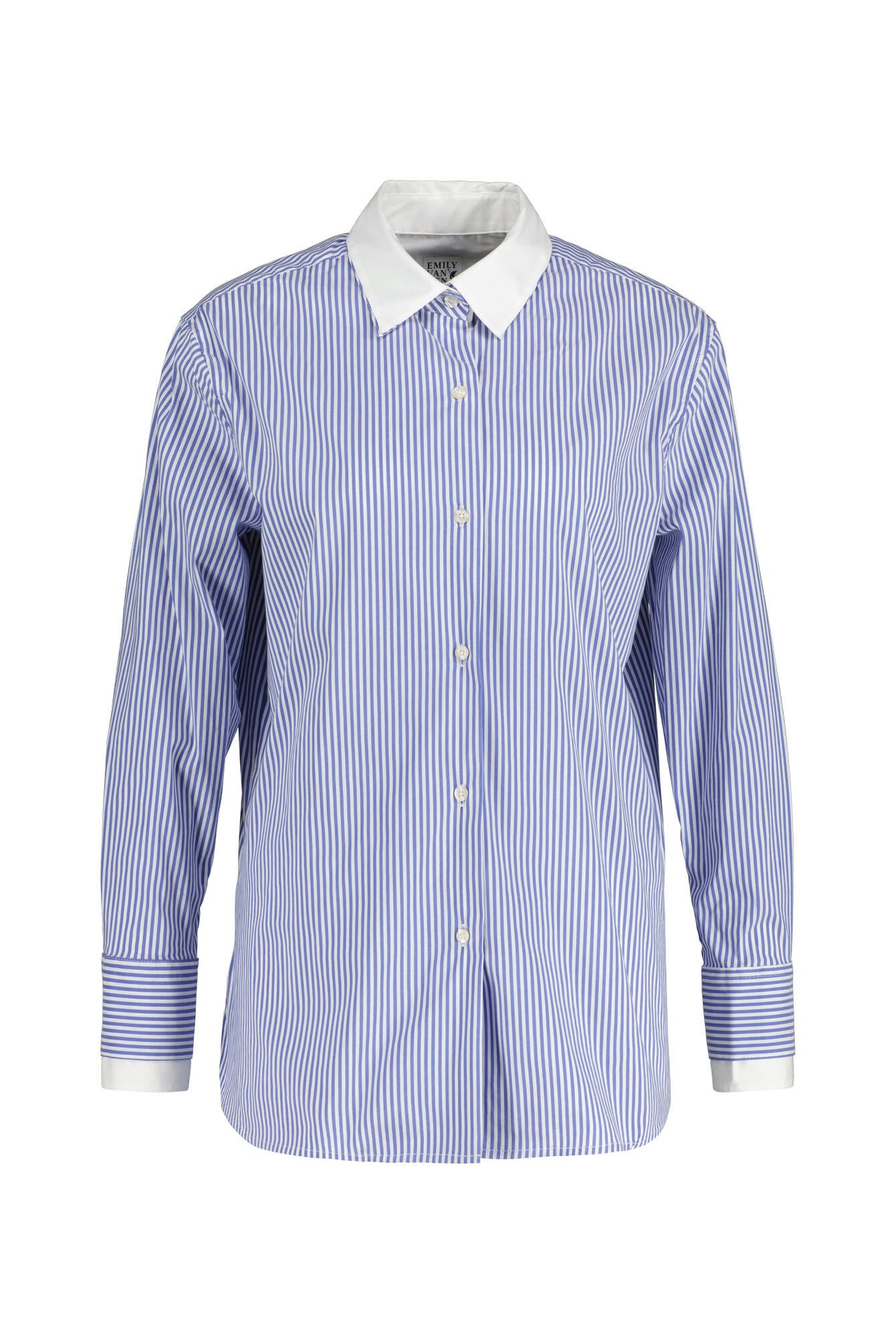 Bluse aus Baumwollmix - 680 - Blau