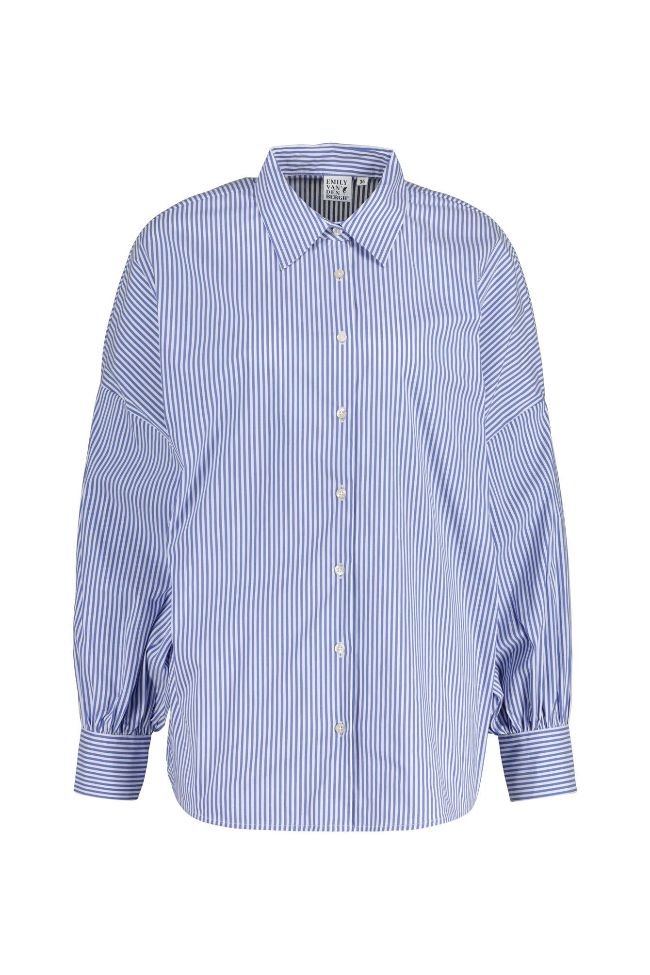 Bluse aus Baumwollmix - 680 - Blau