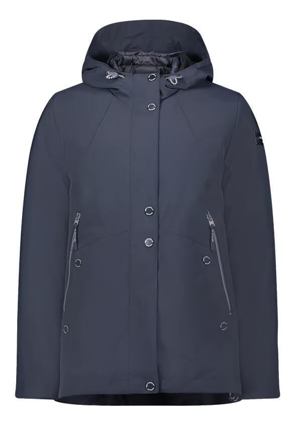 Übergangsjacke mit Kapuze - 8538-Deep Navy - Blau