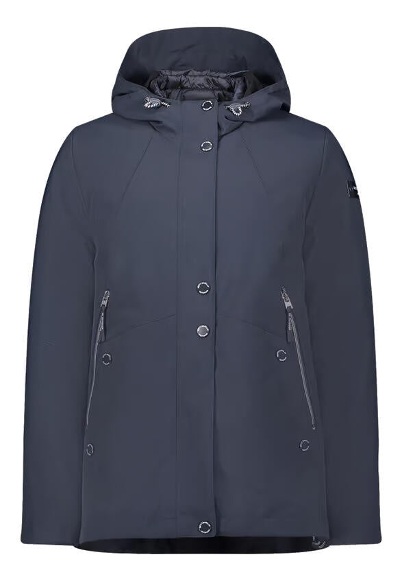 Übergangsjacke mit Kapuze - 8538-Deep Navy - Blau