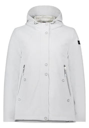 Übergangsjacke mit Kapuze - 9078-Glacier White - Grau