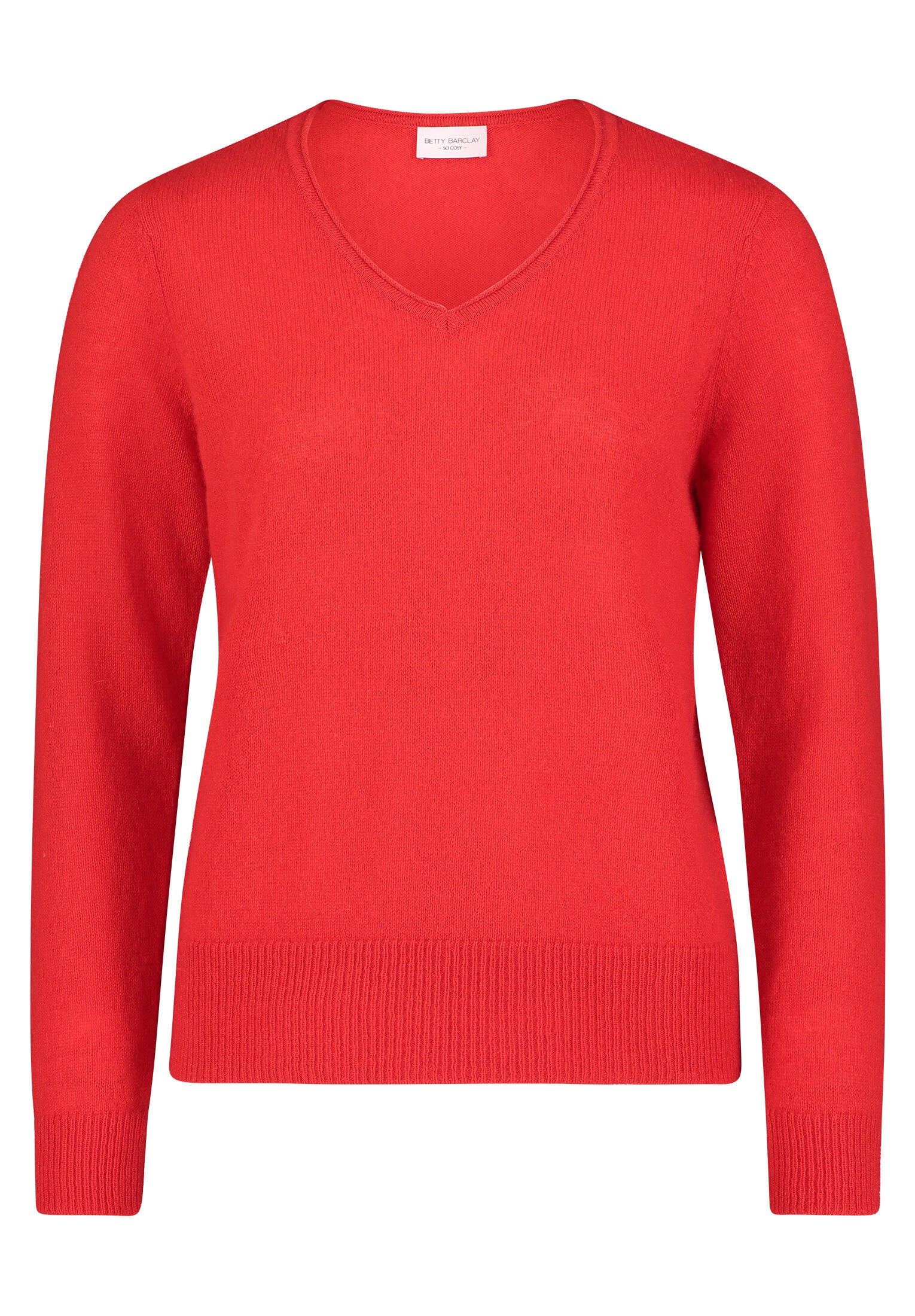 Strickpullover aus Kaschmir - 4635-Red Scarlet - Rot