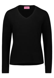 Strickpullover aus Kaschmir - 9045-Black - Schwarz