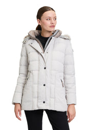 Gesteppte Winterjacke - 9001-Vapor Blue - Creme