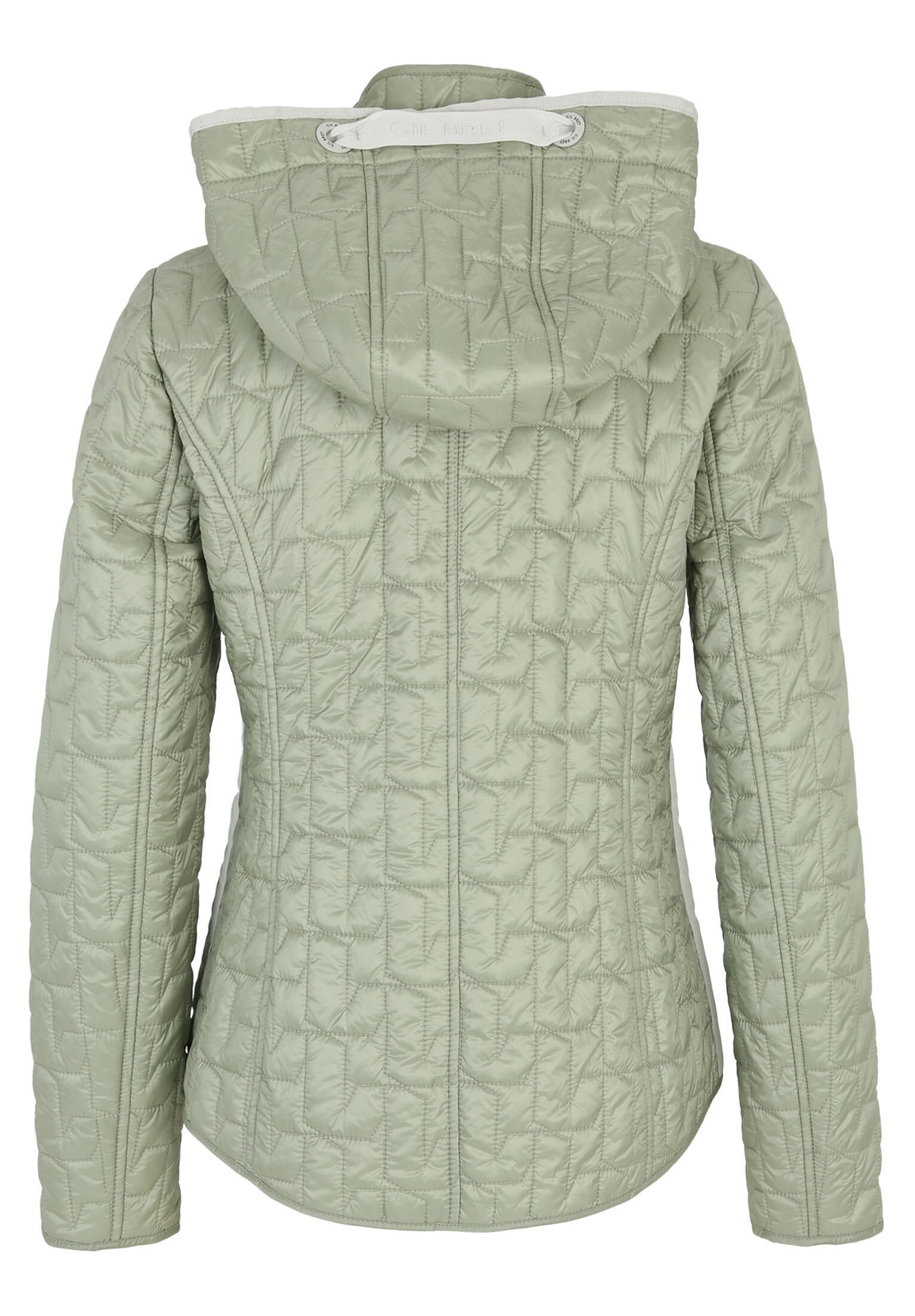 Leichte Steppjacke mit abnehmbarer Kapuze - 5538-Desert Sage - Grün