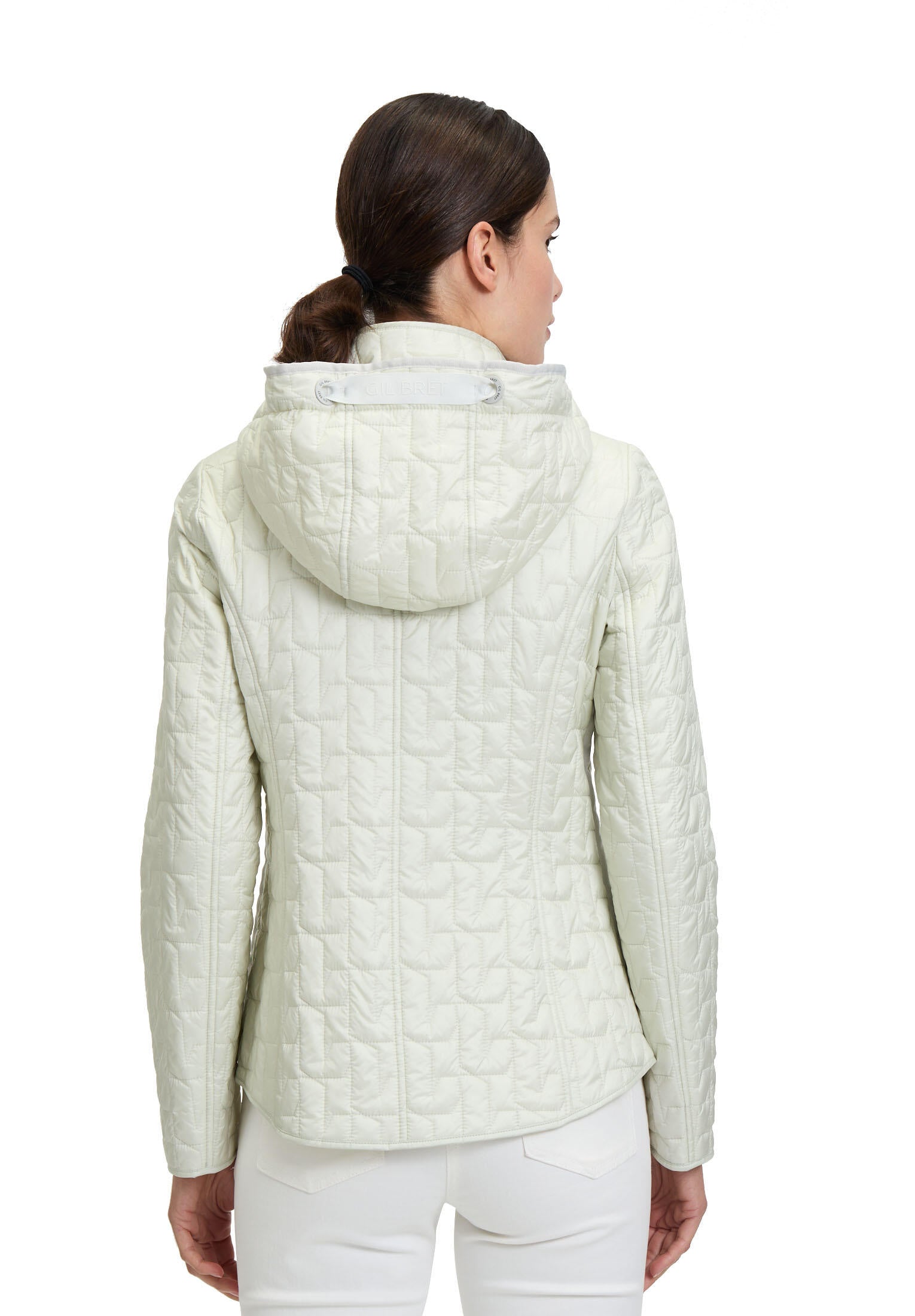 Leichte Steppjacke mit abnehmbarer Kapuze - 9076-Silver Rock - Grau