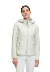 Leichte Steppjacke mit abnehmbarer Kapuze - 9076-Silver Rock - Grau