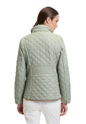 Leichte Steppjacke mit Stehkragen - 5538-Desert Sage - Grün