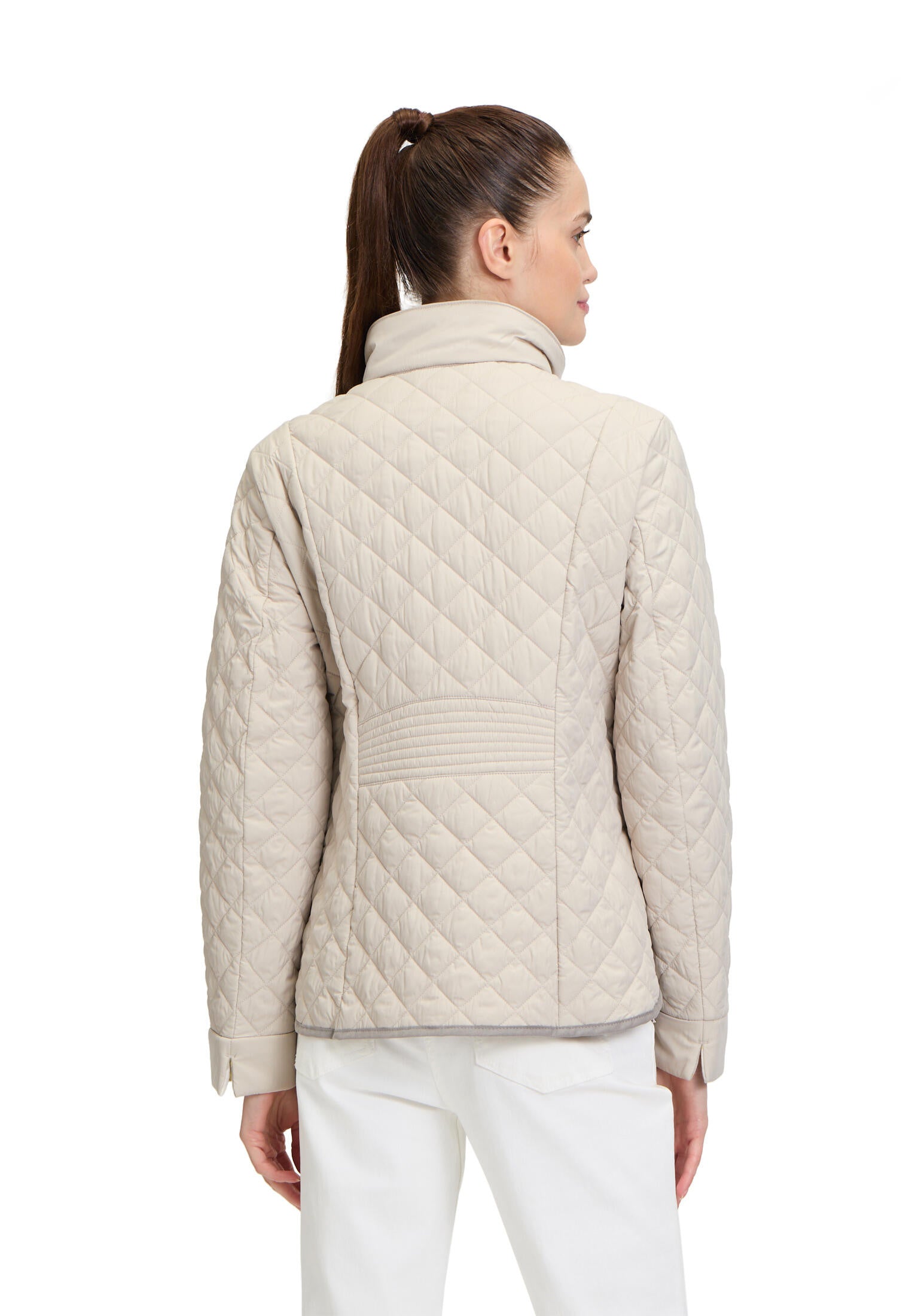 Leichte Steppjacke mit Stehkragen - 9104-Pastel Sand - Beige