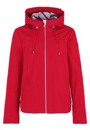 Übergangsjacke mit Kapuze - 4130-Ribbon Red - Rot