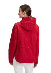 Übergangsjacke mit Kapuze - 4130-Ribbon Red - Rot