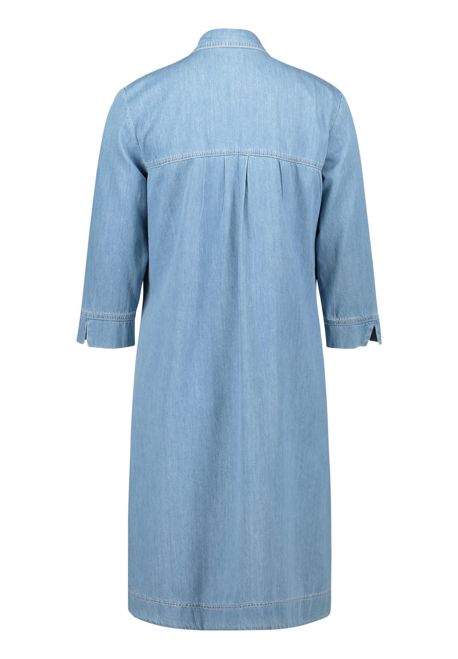 Hemdblusenkleid Midi in Jeans-Optik - 8618-Light Blue Denim - Blau