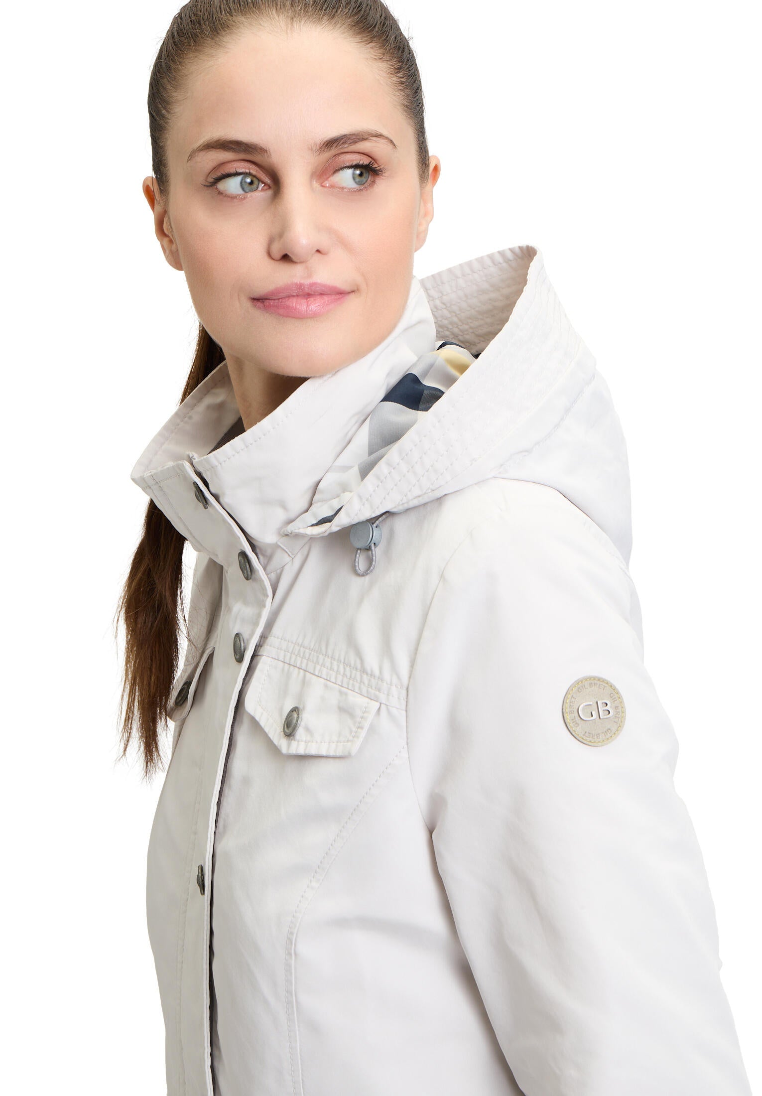 Übergangsjacke mit abnehmbarer Kapuze - 9000-Wind Chime - Beige