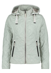 Übergangsjacke mit Kapuze - 5538-Desert Sage - Grün