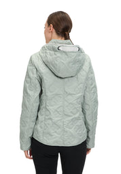 Übergangsjacke mit Kapuze - 5538-Desert Sage - Grün