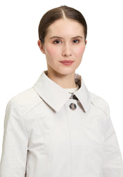 Übergangsjacke mit aufliegendem Kragen - 9000-Wind Chime - Beige