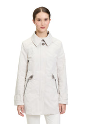 Übergangsjacke mit aufliegendem Kragen - 9000-Wind Chime - Beige