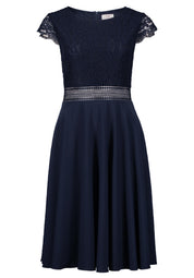 Cocktailkleid aus Spitze - 8541-Night Sky - Blau