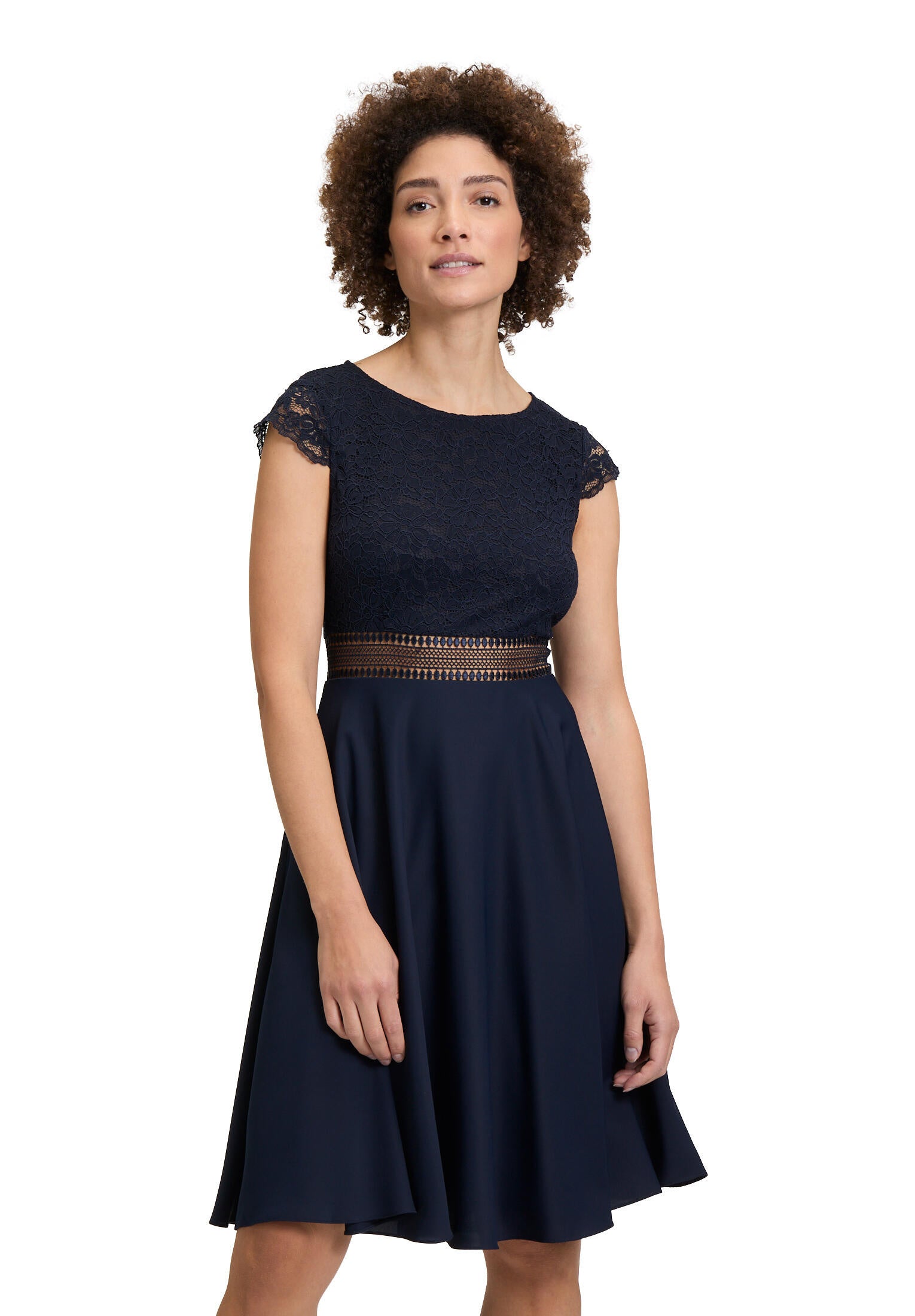 Cocktailkleid aus Spitze - 8541-Night Sky - Blau