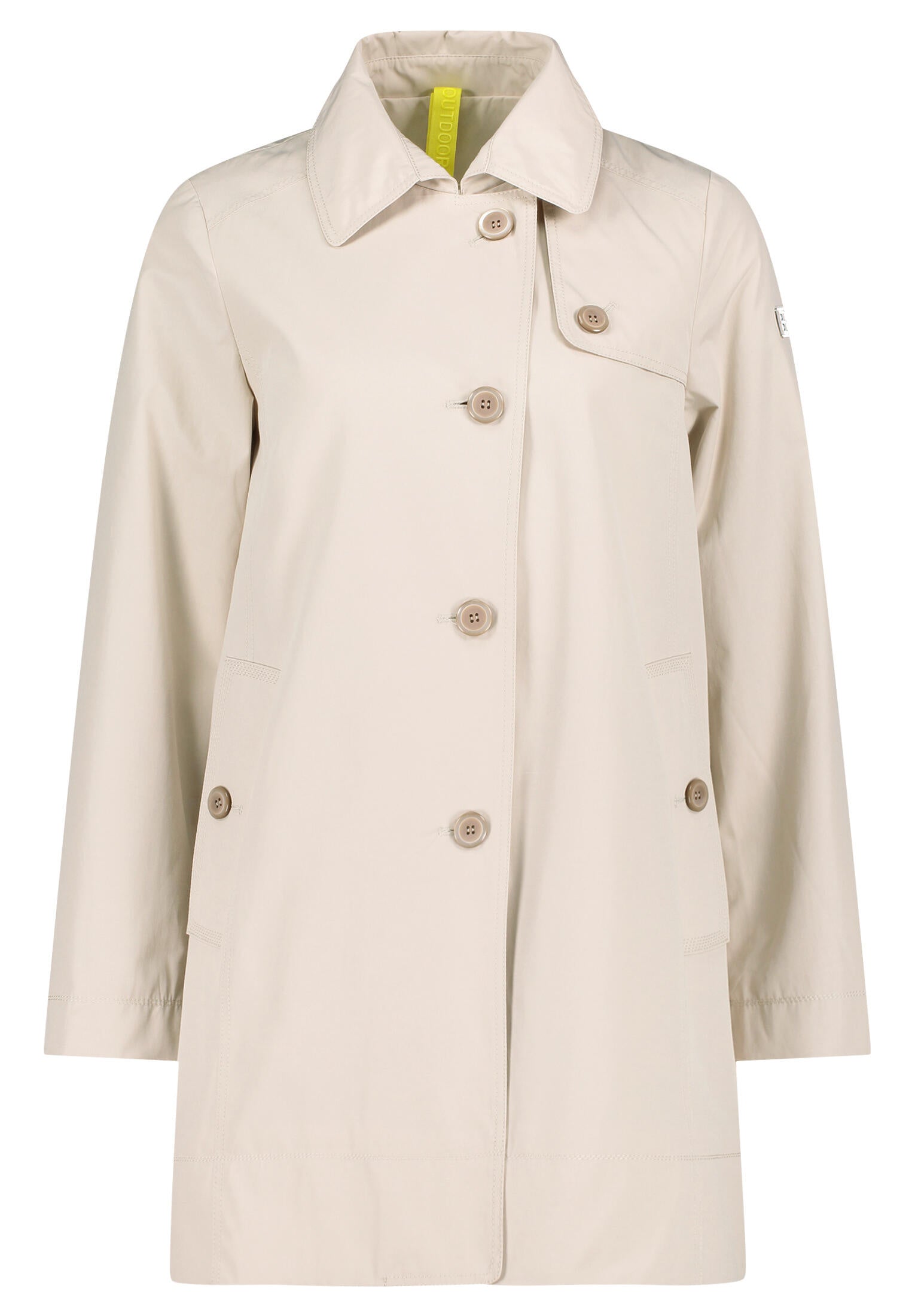 Übergangsjacke mit aufliegendem Kragen - 9104-Pastel Sand - Beige